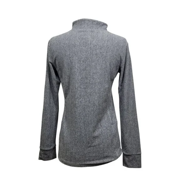 Senita Athletics Gray Quarter Zip Pullover Women’s Size Small Running Top - Picture 6 of 10